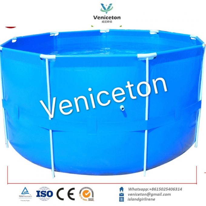 2000L aquaculture tank and 5000L customized flexiable rectangle frame