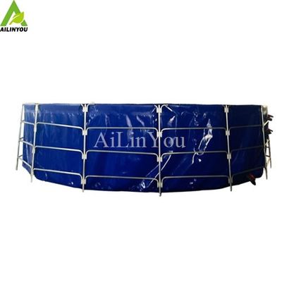 Factory Custom Round Pvc Tarpaulin Fish Farming Tank Stainless Steel Water Storage Tank