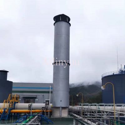 50m3/h ~2000m3/h Enclosed Gas Flare / Gas Torch For Biogas Plant Excess Gas Combustion