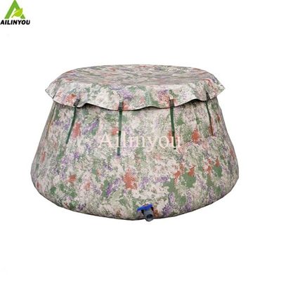 New Designed Folding pumpkin water tank Starry camouflage conical water storage tank