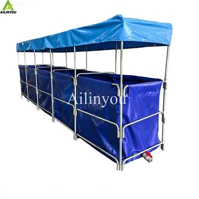 Portable Collapsible Fish Pond Durable Foldable Support Fish Tank for Farming