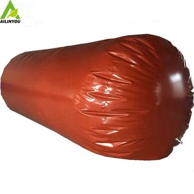 Long Life High Quality  Red Mud PVC Biogas Storage Balloon  500m3 Balloon Biogas Plant