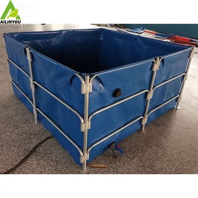 High quality aquarium lobster trap pvc tarpaulin fishpond for tilapia/ catfish fish farming