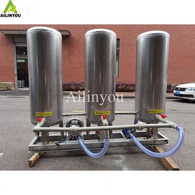 Biogas purification to remove impurities h2s scrubber CO2 removal wet scrubber gas cleaning system