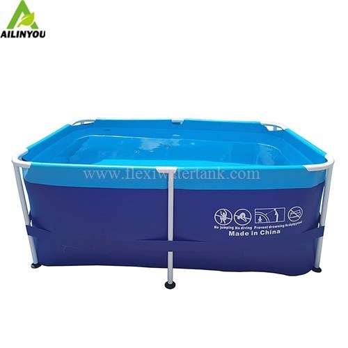 Ailinyou Factory Price Rectangular Above Ground Swimming Pool Folding Swimming Pool