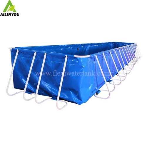 Ailinyou Factory Price Rectangular Above Ground Swimming Pool Folding Swimming Pool