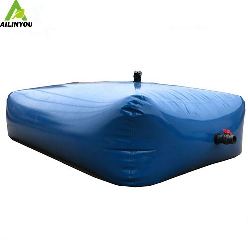 Flexible PVC water bladder storage tank 5000L collapsible rainwater harvesting rectangular water bladder