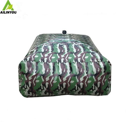 Flexible PVC water bladder storage tank 5000L collapsible rainwater harvesting rectangular water bladder