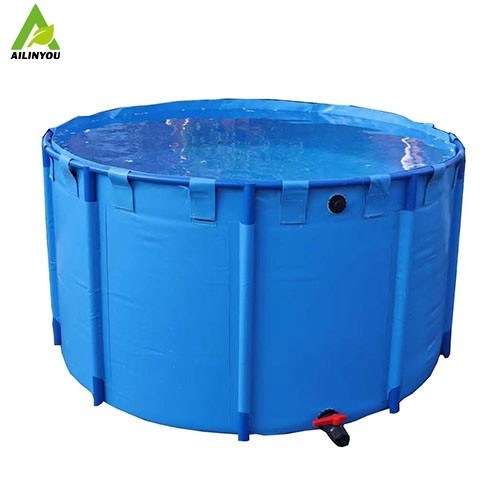 High quality pvc tarpaulin fish pond 2000Liters biofloc fish farming tank