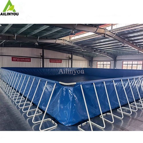 Blue Folding Swimming Pool for Shrimp Farming and Water Storage