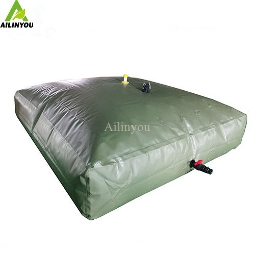 Ailinyou Good Quality Rainwater Storage Bladder Collapsible Square Water Tanks 5000 Liter for water treatment