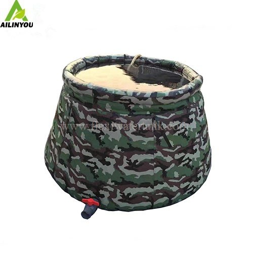 Collapsed Water Storage Pvc Coated Tarpaulin Fabric Flexible Onion Shape Water Storage Bladder Tank