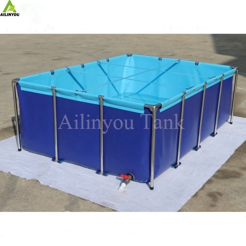 Factory Direct Sale Collapsible Fish Pond Bracket Outdoor Fish Pond Tanks