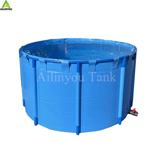 High quality pvc tarpaulin fish pond 2000Liters biofloc fish farming tank
