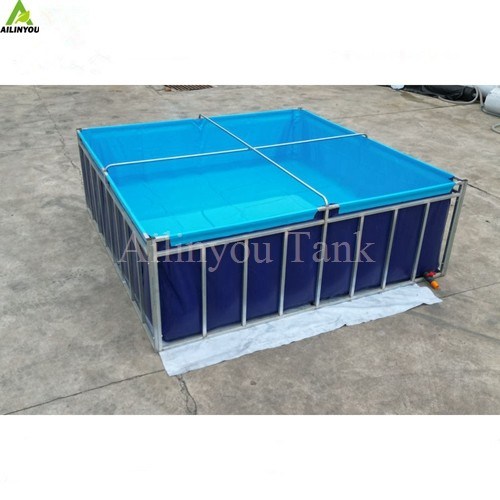 Durable Foldable Square and Round PVC Tarpaulin Fish Farming Pond Tank Breeding Pools