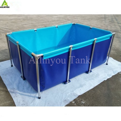 Durable Foldable Square and Round PVC Tarpaulin Fish Farming Pond Tank Breeding Pools