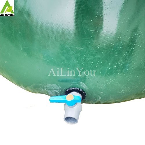 Collapsed Water Storage Pvc Coated Tarpaulin Fabric Flexible Onion Shape Water Storage Bladder Tank