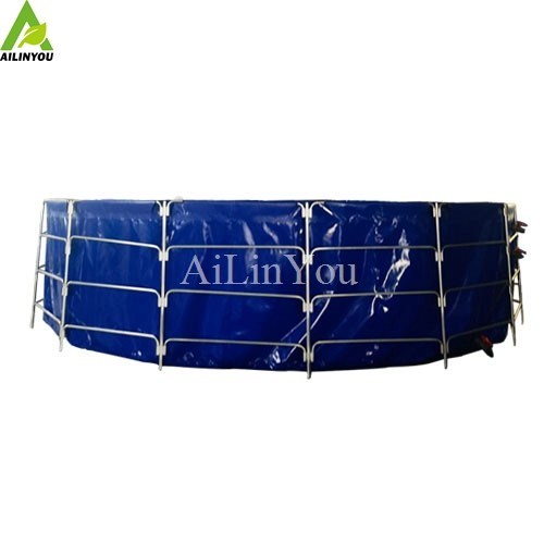 Recirculating Aquaculture System Foldable PVC Aquaculture Fish Pond Fish Farming Tanks for Shrimp Fish Raising