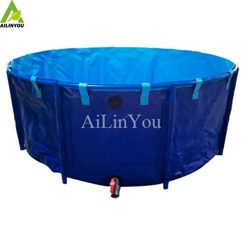 Plastic Fish Farming Tank Soft PVC Tarpaulin Fish Farming Water Storage Tanks