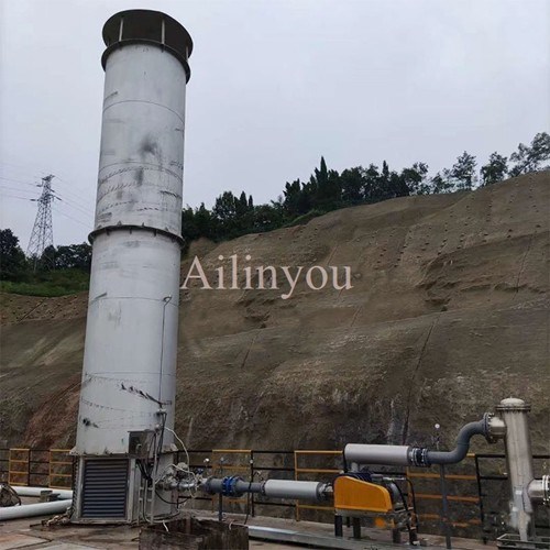 50m3/h ~2000m3/h Enclosed Gas Flare / Gas Torch For Biogas Plant Excess Gas Combustion