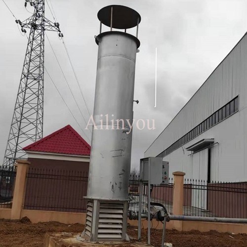 Ailinyou Supply Enclosed Biogas Flare Sytem Customized Biogas Torch 30m3 ~1000m3