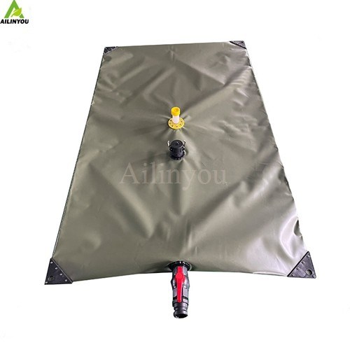 China Manufacture Inflatable Bladder Foldable Collapsible PVC Pillow Storage Flexible Water Tank