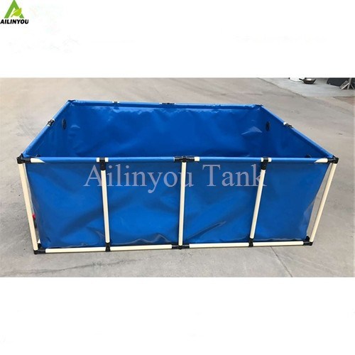 Durable Foldable Square and Round PVC Tarpaulin Fish Farming Pond Tank Breeding Pools