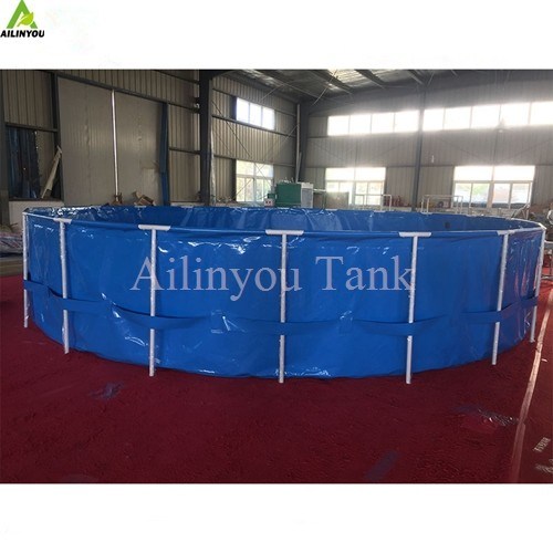 Hot Sale Collapsible PVC Tarpaulin Fish Farming Tanks Indoor Outdoor Biofloc Equipment Ponds for RAS Catfish Tilapia Far