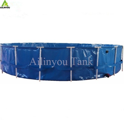 Recirculating Aquaculture System Foldable PVC Aquaculture Fish Pond Fish Farming Tanks for Shrimp Fish Raising