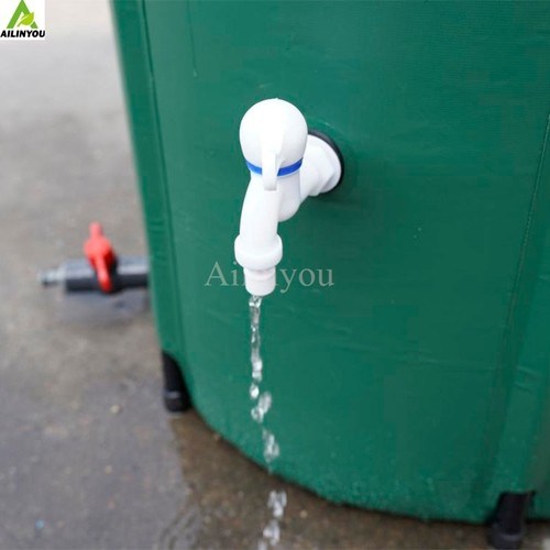 1000l foldable 500D PVC material garden rainwater collector rainwater retention tanks collapsible folding water tank