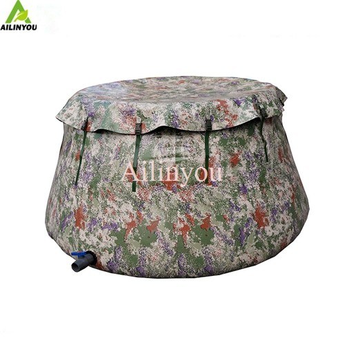 New Designed Folding pumpkin water tank Starry camouflage conical water storage tank