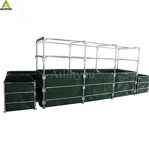 Ailinyou Foldable Round Tarpaulin Fish Tanks Round Tank  Biofloc Aquaculture Tank