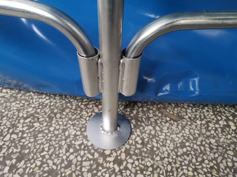 Lightweight and Durable PVC Fish Farming Tank for Easy Transportation with Galvanized steel pipe