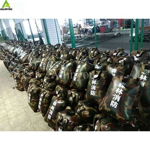 Ailinyou Factory Wholesale 15L 20L 25L Forest Firefighting Backpack WaterBag Portable Drinking Backpack Water Bag