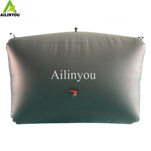 Chongqing Ailinyou Wholesale  Collapsible Water Bladder 500L /130 Gal PVC Water Storage Bladder  For  Water Storage