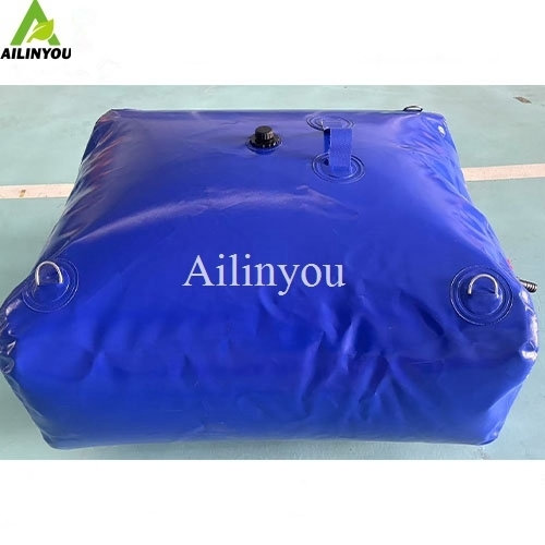 Chongqing Ailinyou Wholesale  Collapsible Water Bladder 500L /130 Gal PVC Water Storage Bladder  For  Water Storage