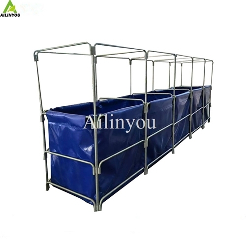 Outdoor Seawater Aquaculture Equipment Recirculating Plastic Fish & Shrimp Pond for aquaculture