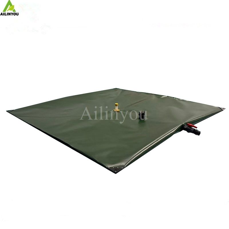Collapsible Pillow Water Storage Tank Flexible Liquid Storage Bag with Detachable Discharge Pipe