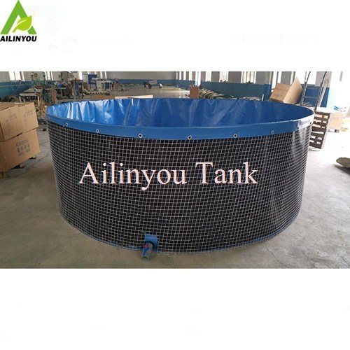 High quality 200 liters to 100,000litres wire mesh tank  aquaculture tanks