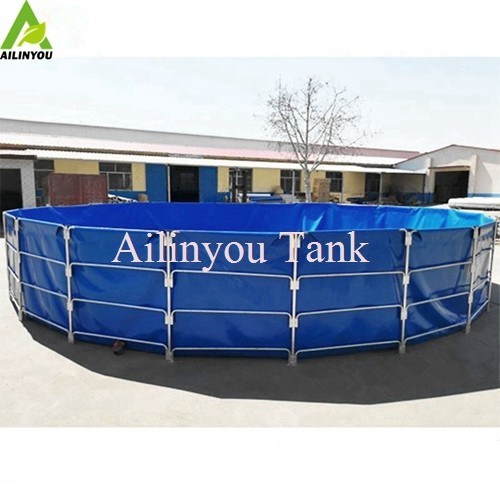 High quality 200 liters to 100,000litres wire mesh tank  aquaculture tanks
