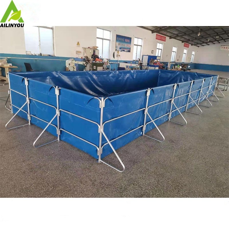 500L-10000L canvas fish tank ras aquaculture indoor fish farm for sale