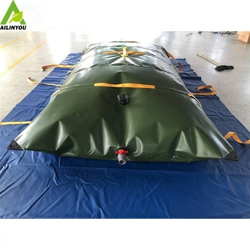 Hot Selling 200000 Liter Portable Inflatable Grey Tarpaulin Flexible Water Storage Pillow Tank For Industry