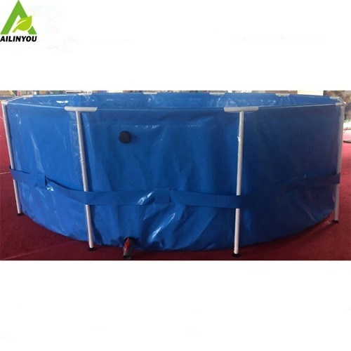 China Suppliers Wholesale Large Round Pvc Tarpaulin Aquaculture Biofloc Tilapia RAS Fish Tank Farming