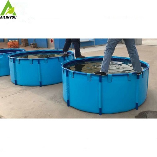 High quality aquarium lobster trap pvc tarpaulin fishpond for tilapia/ catfish fish farming