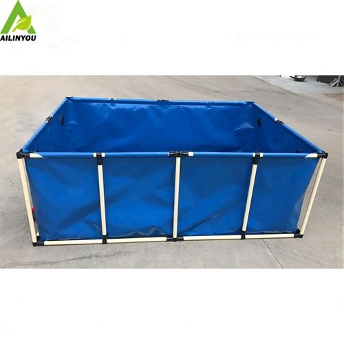 Hot Sale 200L~50000L Aquaculture Durable Foldable Portable PVC Canvas Fish Farming Tank