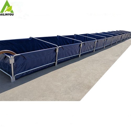 High quality aquarium lobster trap pvc tarpaulin fishpond for tilapia/ catfish fish farming