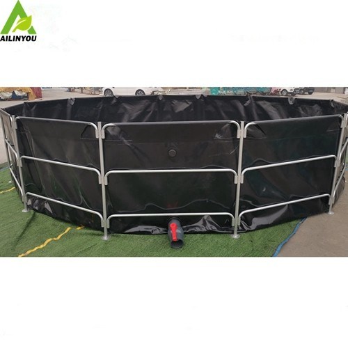 China Suppliers Wholesale Large Round Pvc Tarpaulin Aquaculture Biofloc Tilapia RAS Fish Tank Farming
