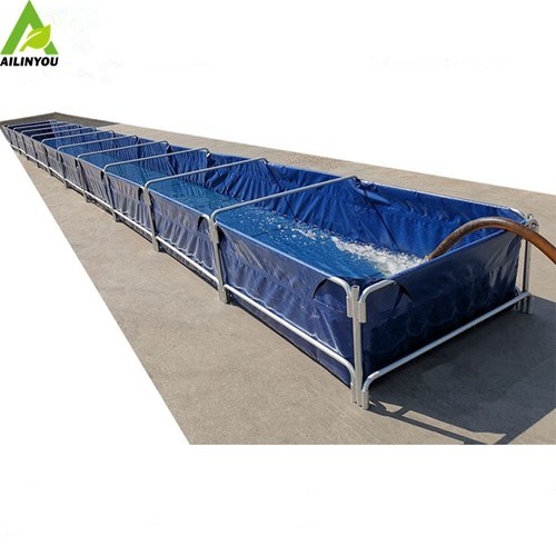 PVC tarpaulin plastic fish pond outdoor plastic water fish pond fish tank Agriculture PVC folding