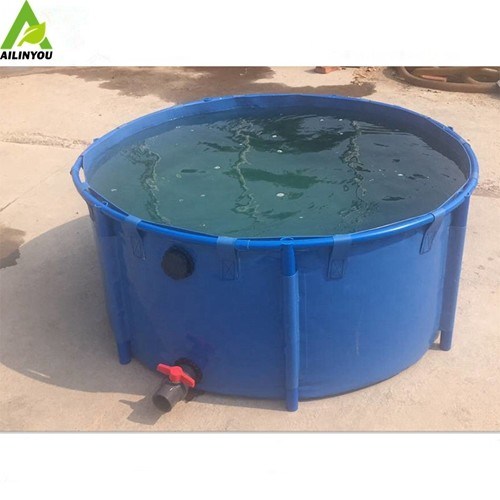 Custom Pvc Tarpaulin  Plastic Cat Fish Farming Tank Reinforced Commercial Pvc Tarpaulin Fish Tank Plastic Fish Farm