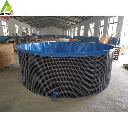 Moble Aquacuture Tank for RAS System  20,000L Good Quality Wire Mesh Tank For Fish Farming Equipment